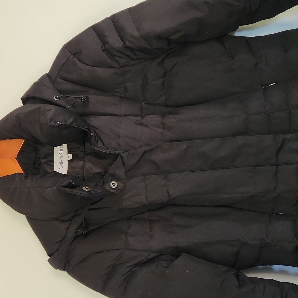 Solid Black Calvin Klein Down Filled Puffer Jacke… - image 2
